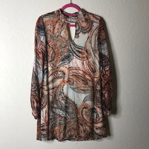 Paisley long sleeve dress - Picture 3 of 5